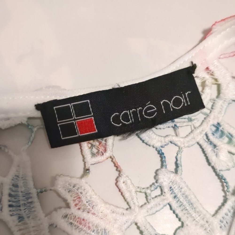 💎CARRE NOIR 💎 White Lace Ocean print dress - 6 - Picture 3 of 10